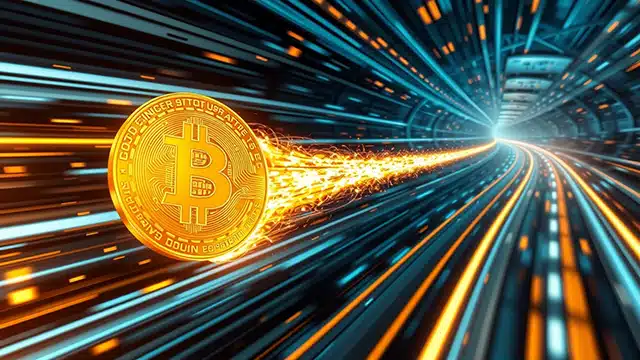 Instant Bitcoin payouts processing at crypto casino - Live blockchain transaction confirmation screen